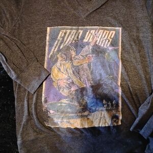 Graphic Pullover Hoodie with Vintage Star Wars